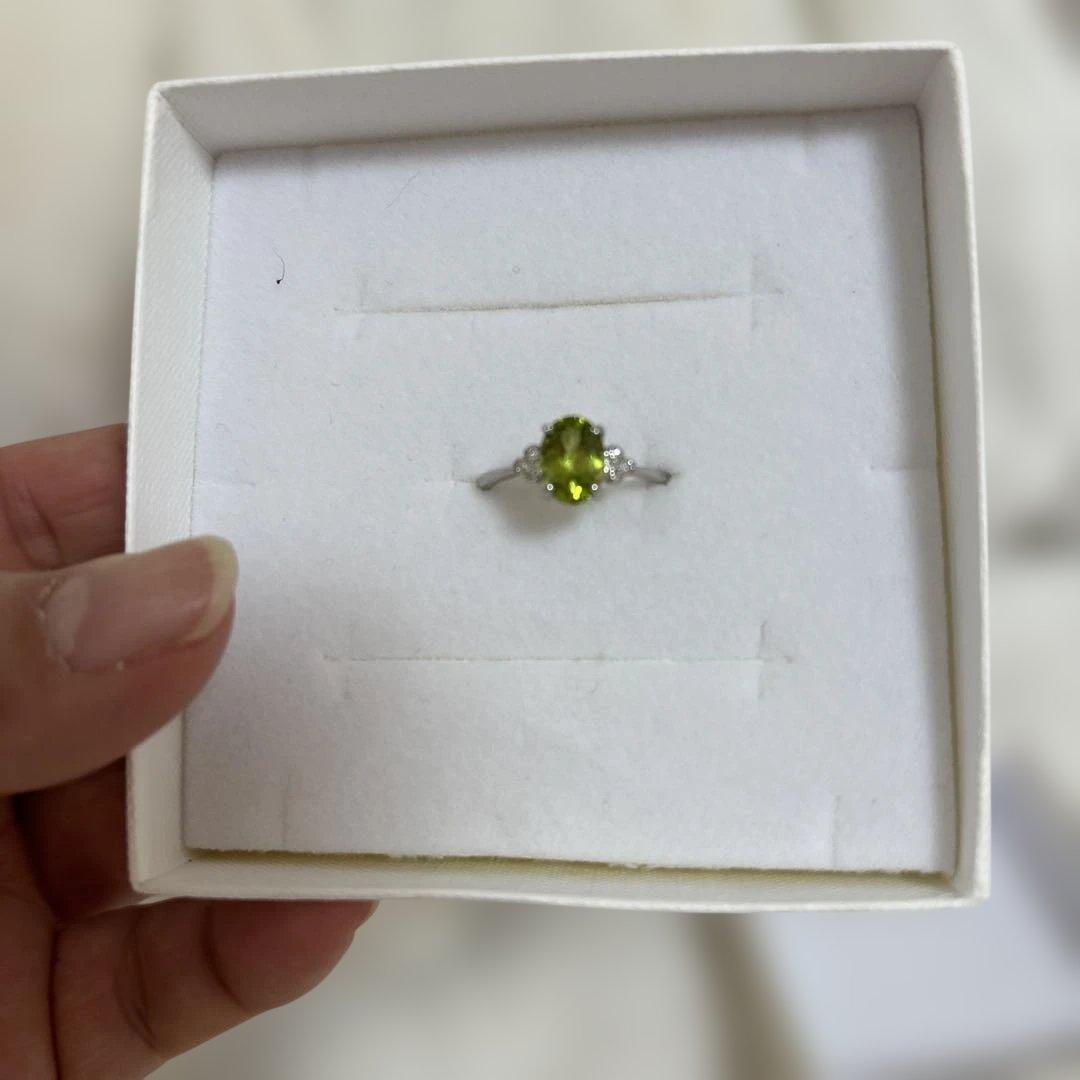 ペリドット1.47カラット未使用リング
