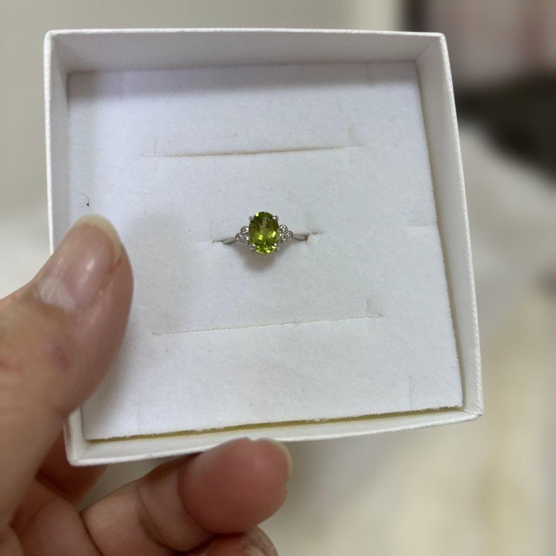 ペリドット1.47カラット未使用リング