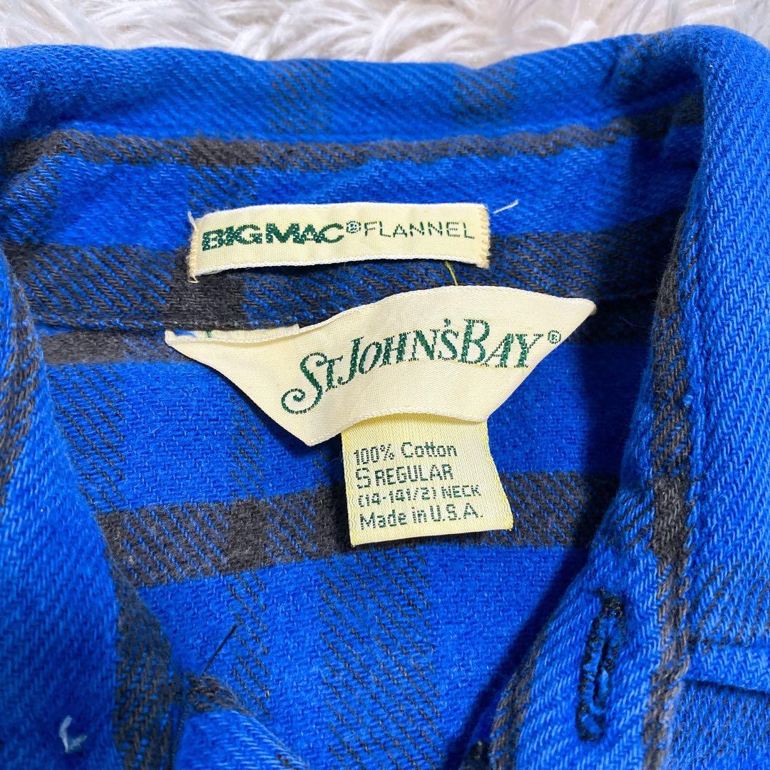 【90's USA製】BIG MAC×St.JOHN'S BAY ヘビネル 青