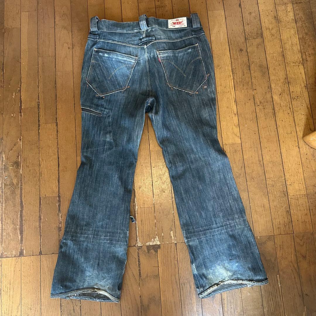 686×LEVIS スノーボードパンツ　514 デニム サイズL