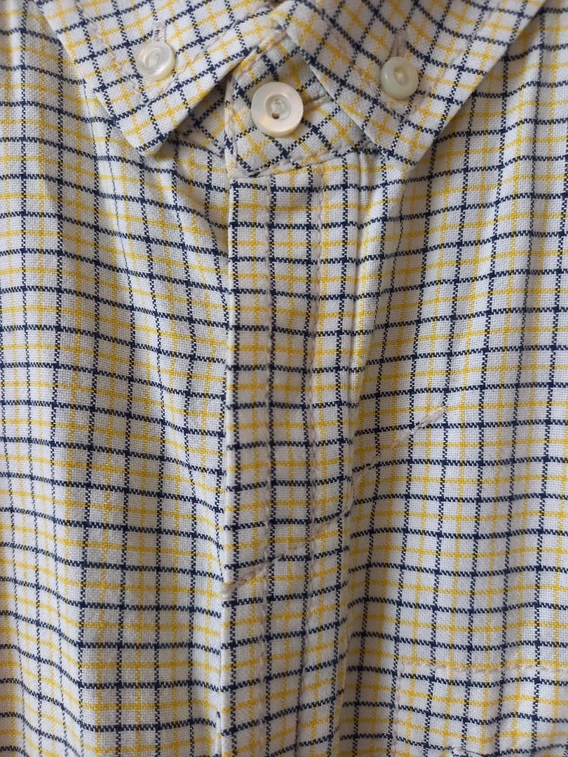 レアNUMBER (N)INEウィンドウペーンチェック☆ボタンダウン☆長袖シャツ