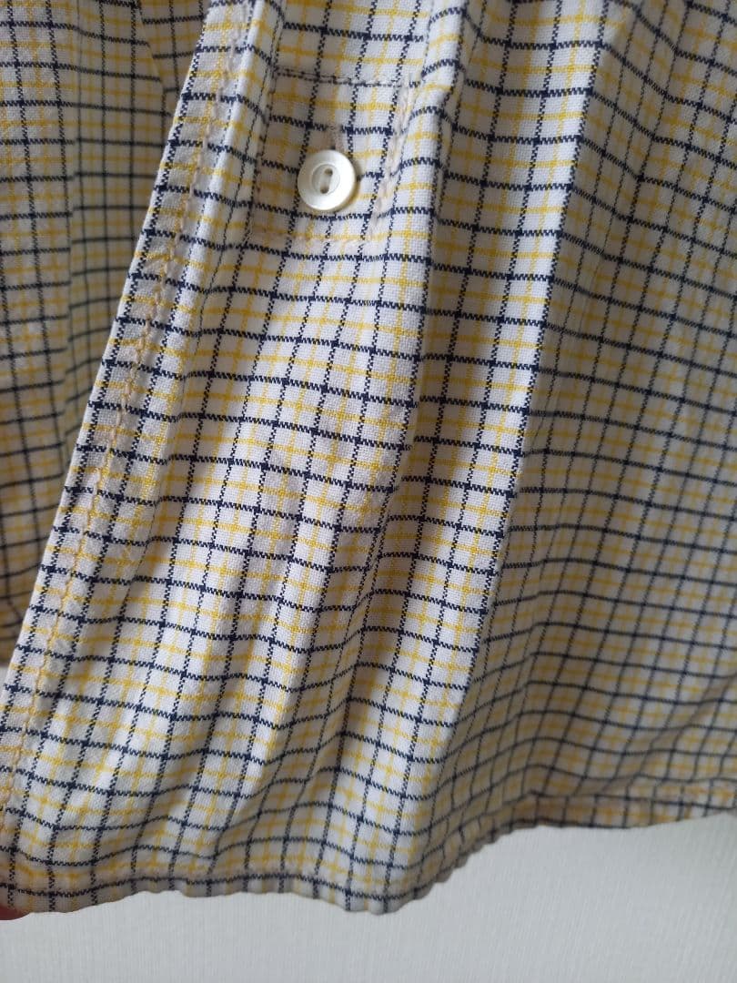 レアNUMBER (N)INEウィンドウペーンチェック☆ボタンダウン☆長袖シャツ