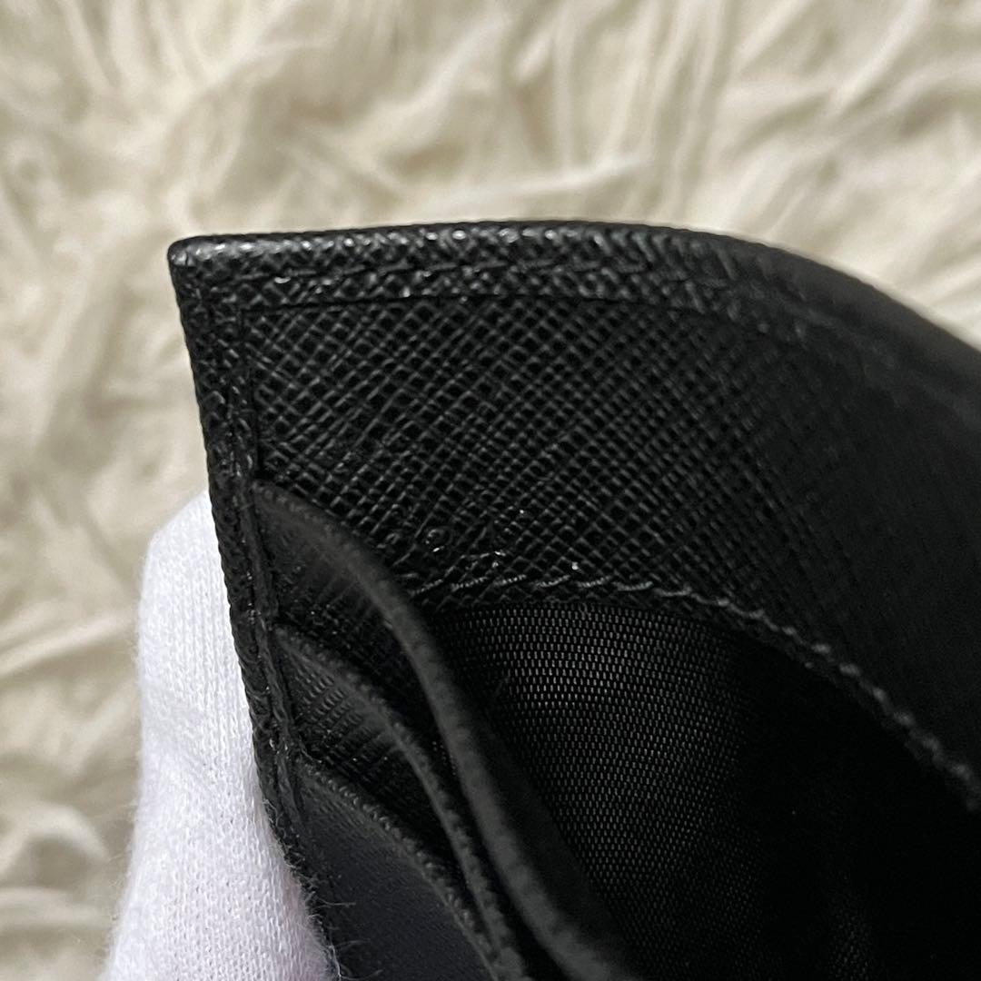 未使用品✨PRADA プラダ　マネークリップ　三角ロゴ　レバ　2MN077 黒