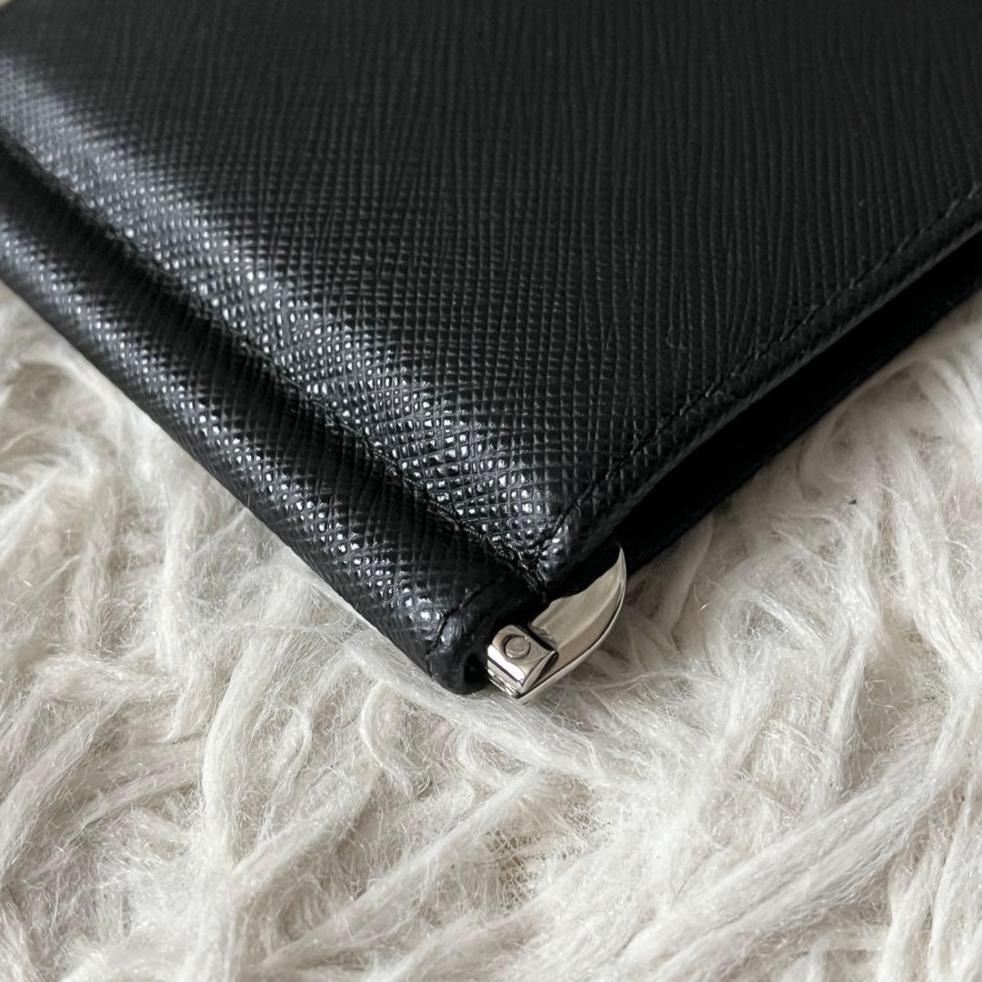 未使用品✨PRADA プラダ　マネークリップ　三角ロゴ　レバ　2MN077 黒