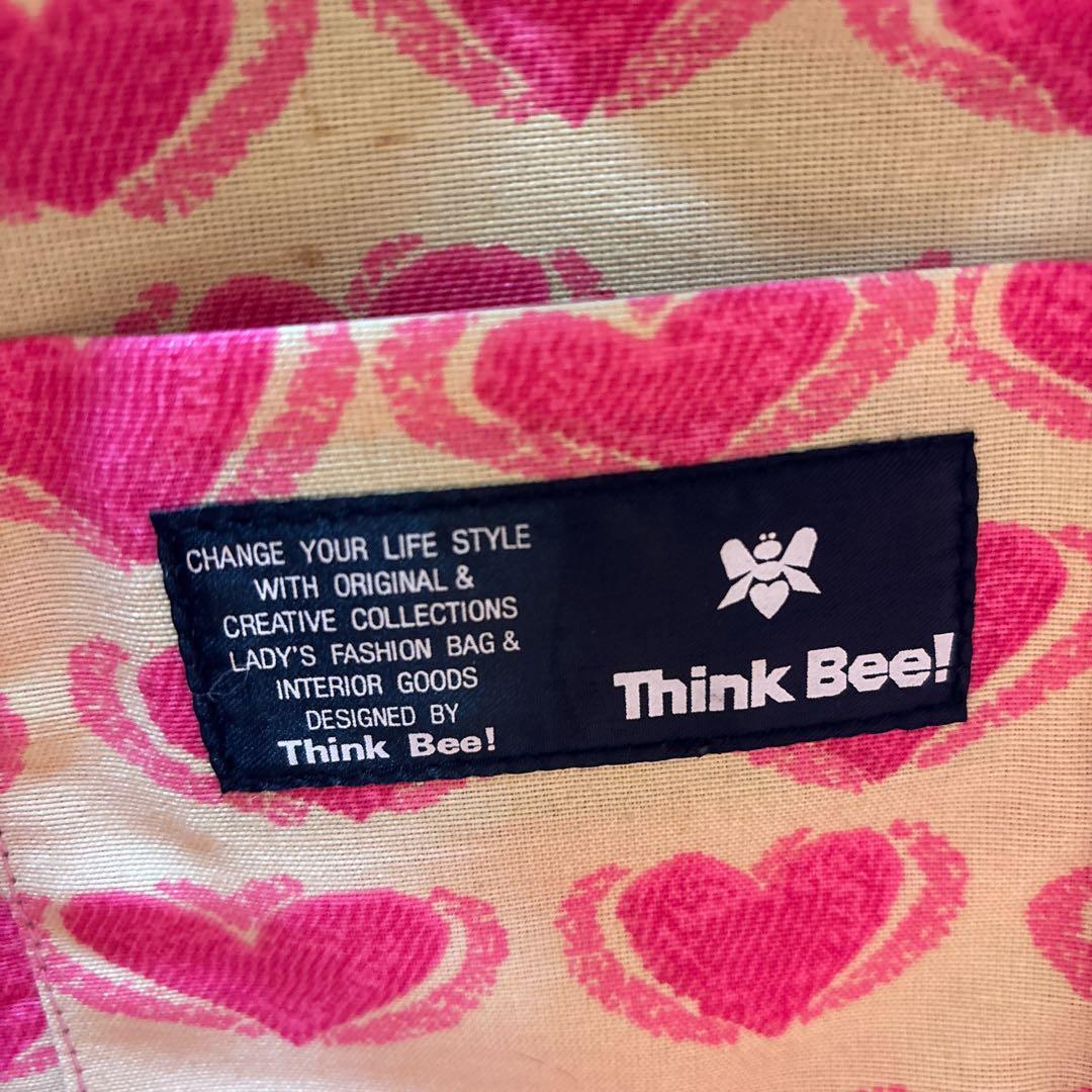 【美品】シンクビー！ アニマルハート ハンドバッグ レオパード 希少 ゴージャス