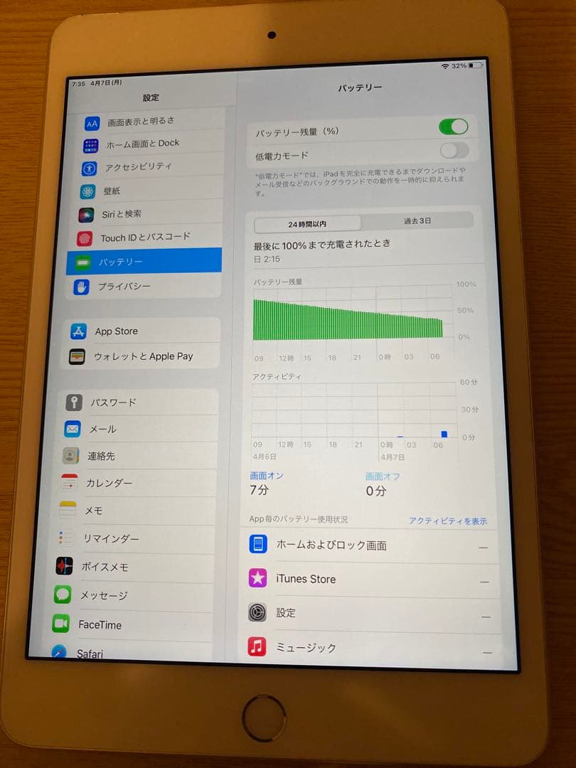 iPad mini 第4世代 128GB 本体 simフリー