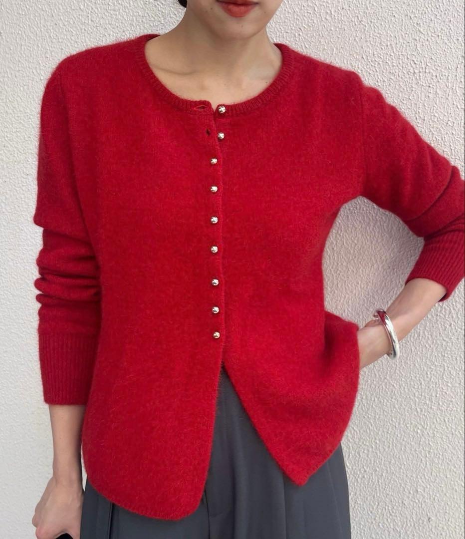 SHENERY ラクーンペプラムカーディガン