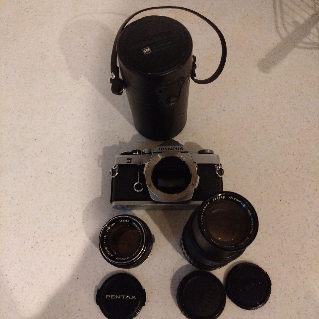 OLYMPUS　OM-1 フィルム一眼レフカメラ レンズ2本セット