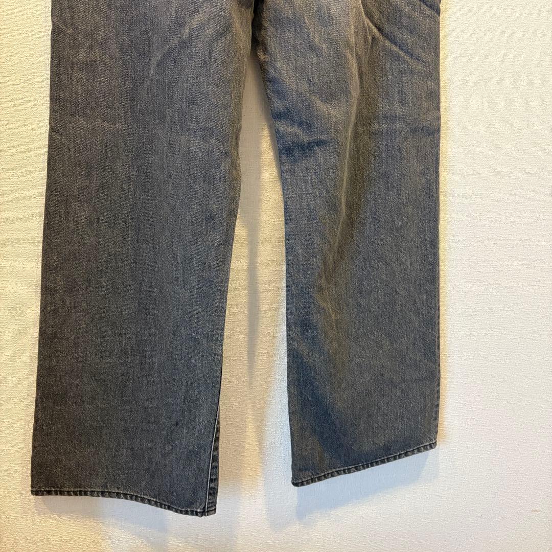 【新品　タグ付き】ウィムガゼット　ドロスト　デニムパンツ　38 ブラック