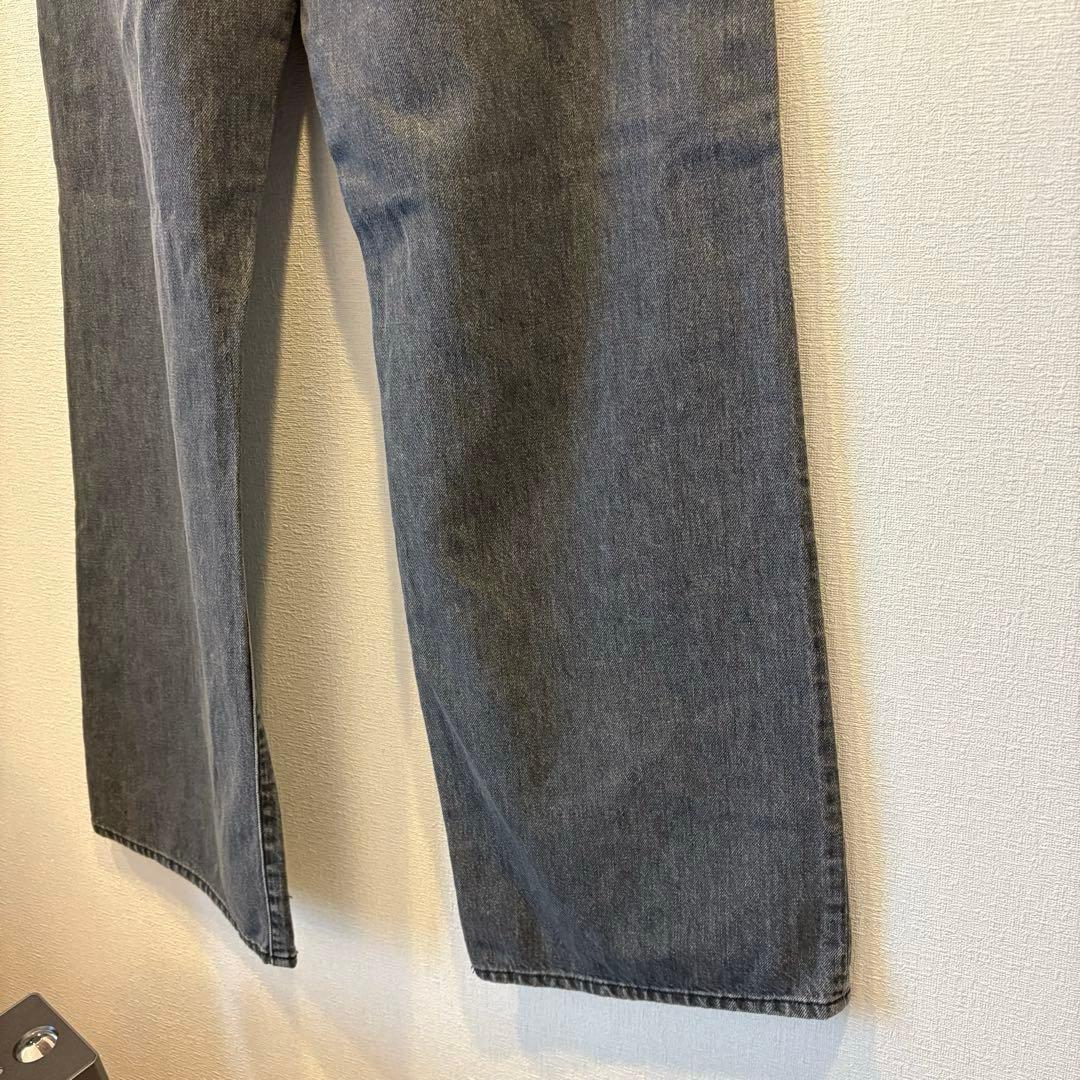 【新品　タグ付き】ウィムガゼット　ドロスト　デニムパンツ　38 ブラック