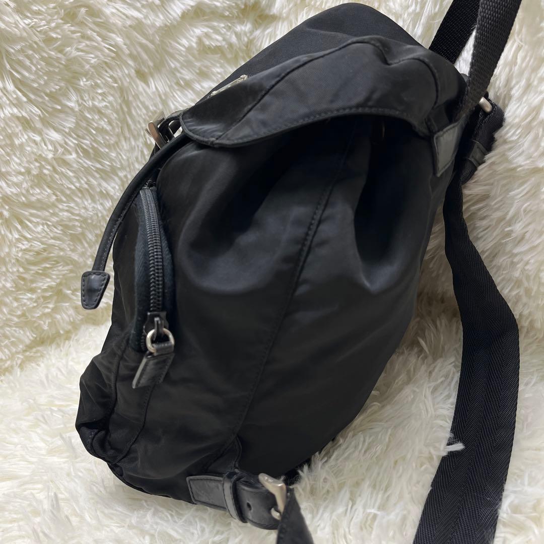 美品 PRADA プラダ 正規品 リュック バックパック　ナイロン ブラック 黒