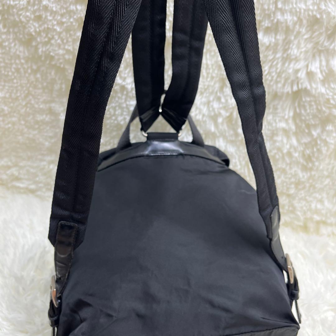 美品 PRADA プラダ 正規品 リュック バックパック　ナイロン ブラック 黒
