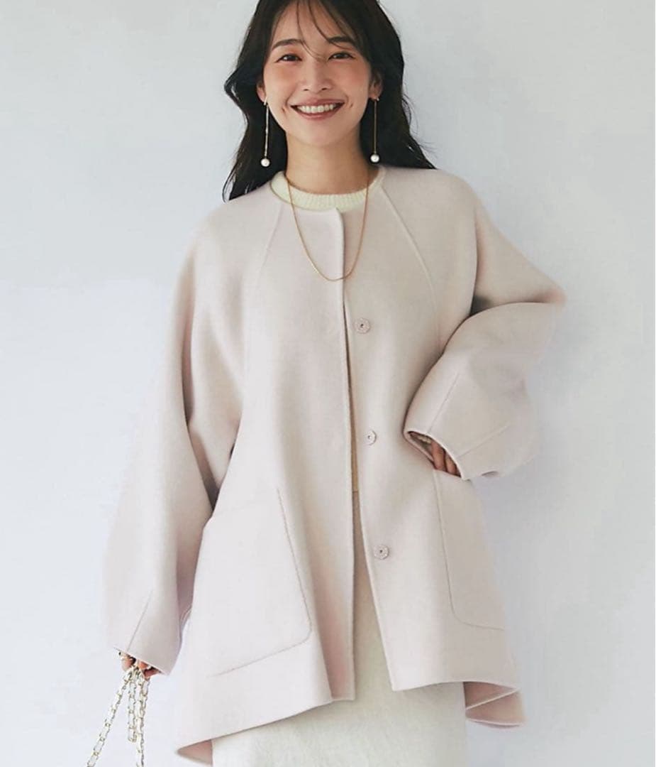 La boutique bon bon ライトラグランフレアコート