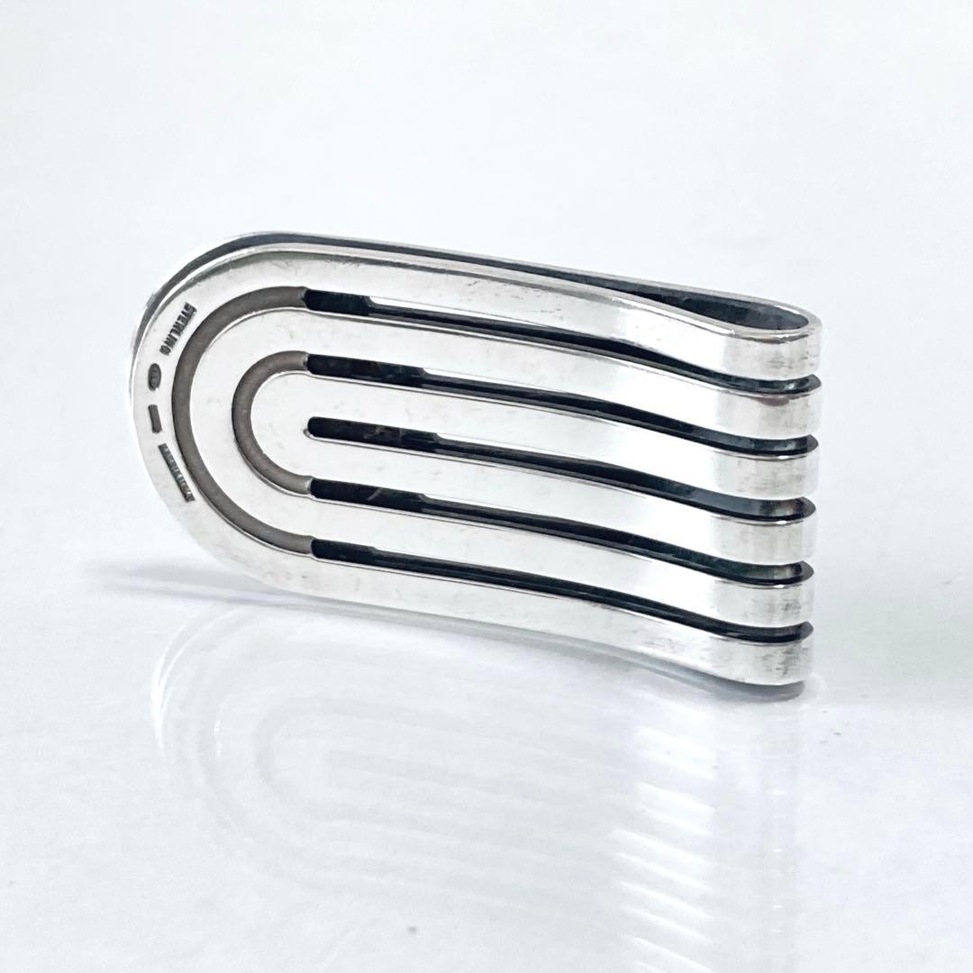 BVLGARI ブルガリ オニキス マネークリップ シルバー S259004