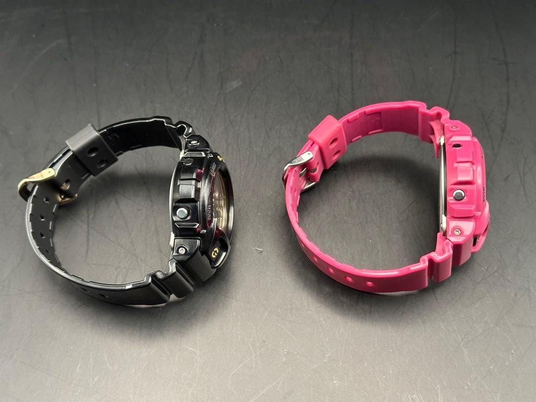 CASIO G-SHOCK DW-6900 ピンク＆黒金 2本セット