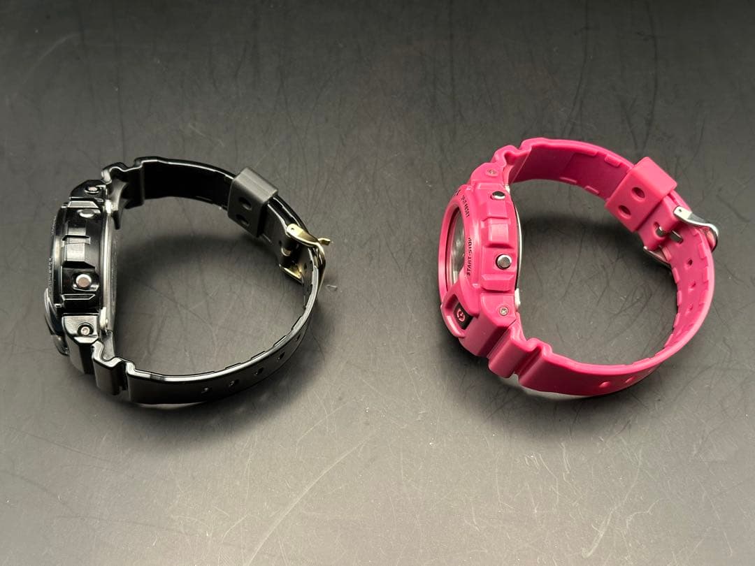 CASIO G-SHOCK DW-6900 ピンク＆黒金 2本セット