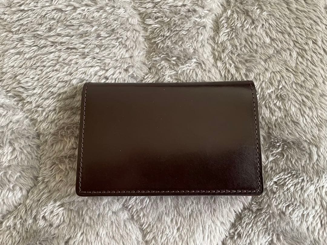 ブンブ【土屋鞄】ブライドル名刺入れ　こげ茶