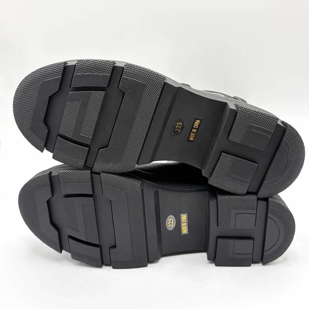 【新品未使用】ATELIER BRUGGE サイドゴアブーツ レザー 厚底 黒