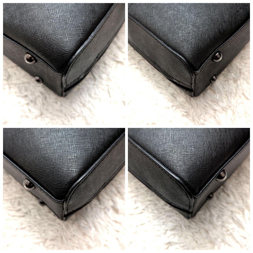 【現行 極美品】ペッレモルビダ　ca15　オールブラック　ブリーフバッグ　黒