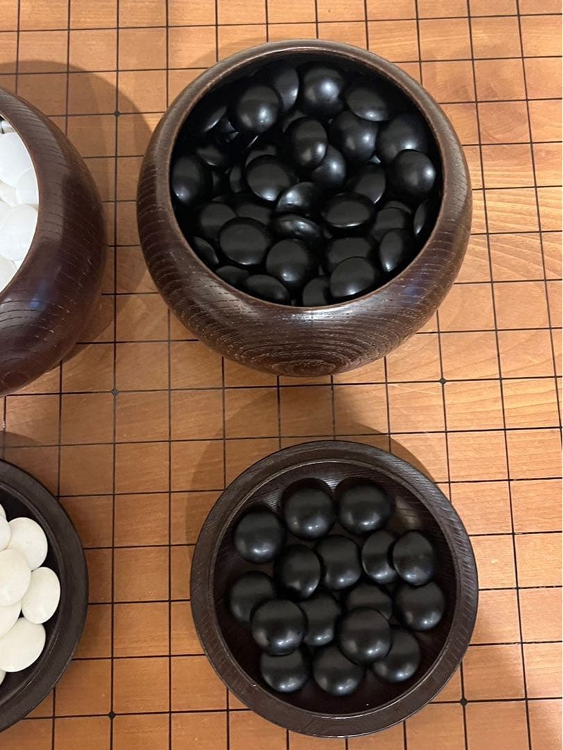 【送料込み】碁石 碁盤 榧 天然木 高級品 囲碁セット 美術品