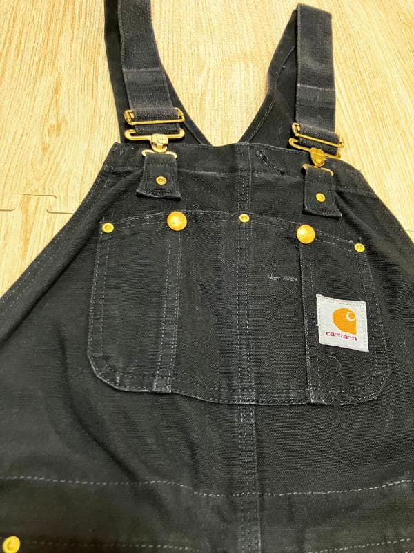 Carhartt R03 Black 34×30　カーハート　オーバーオール
