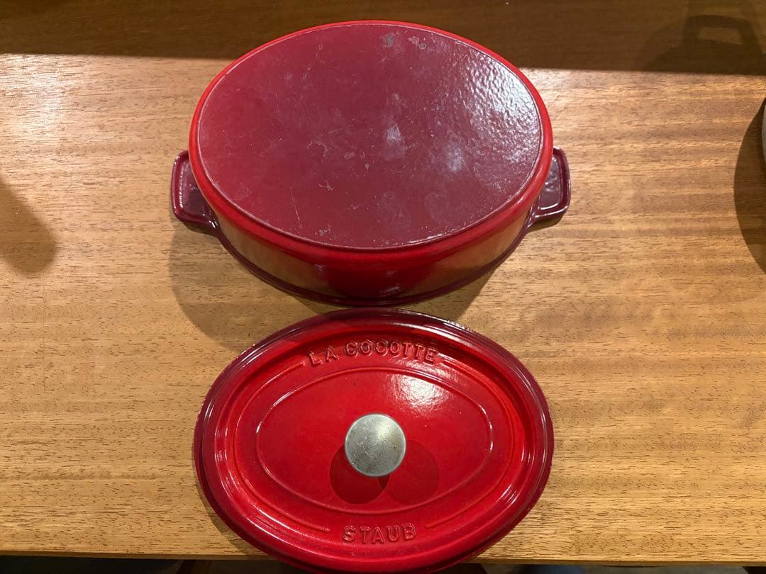 STAUB ココット・オーバル　23cm 赤　ストウブ鍋　正規品