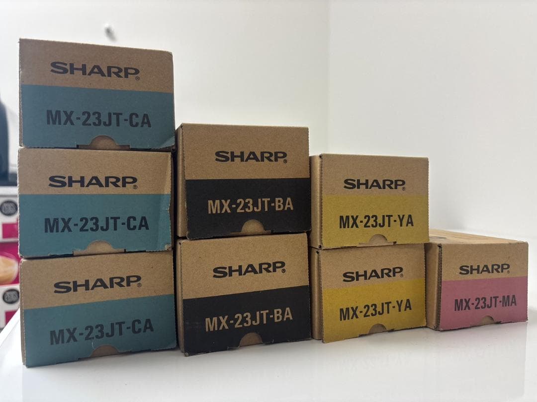 SHARP複合機 メーカー純正トナー MX23JT 4色セット 8点