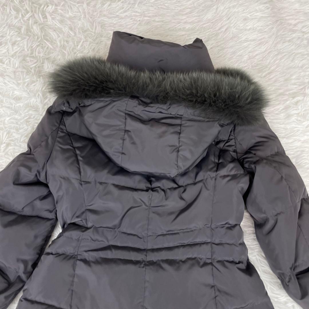 極美品✨INDIVI✨ロングダウンジャケット✨フォックスファー✨3way✨38Ｍ