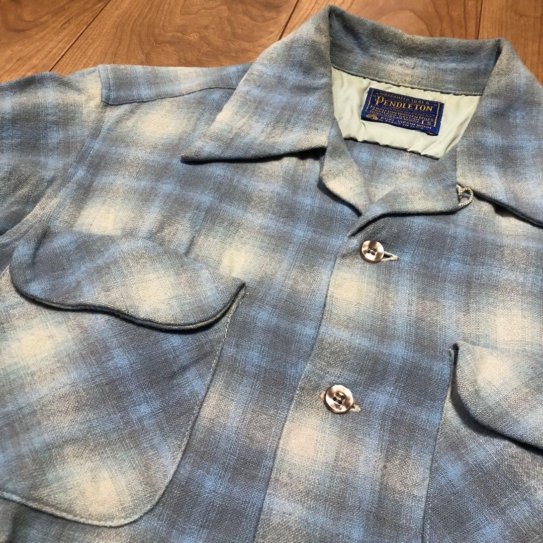 デ*ン様 70s Pendleton ペンドルトン オンブレ ウールシャツ チェ