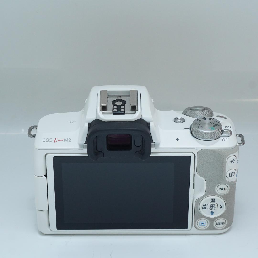 スマホ転送機能付♪キヤノン EOS Kiss M2 ホワイト