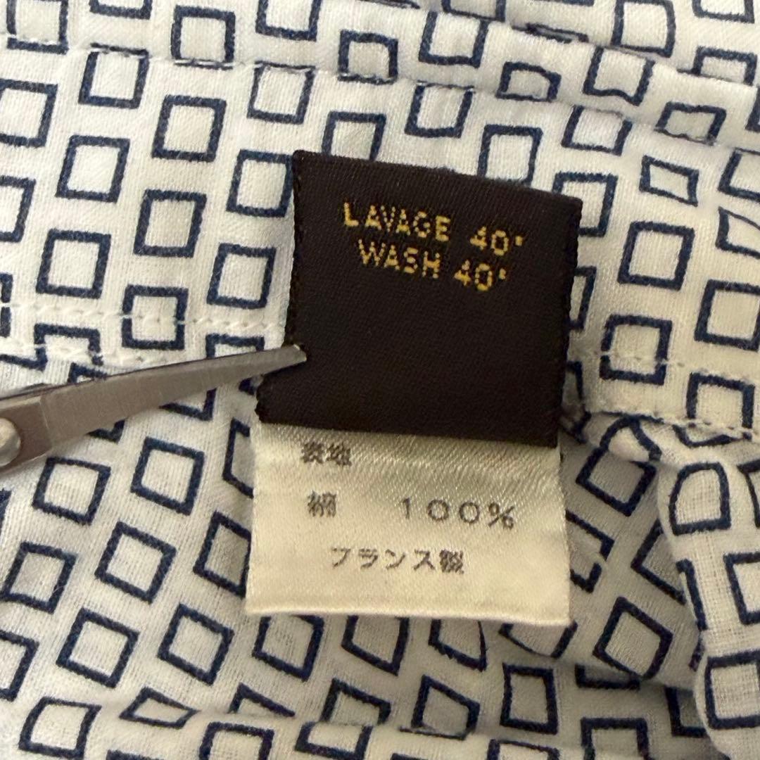 【美品】LOUIS VUITTON 長袖 ワイシャツ シャツ 総柄 ロゴ 38
