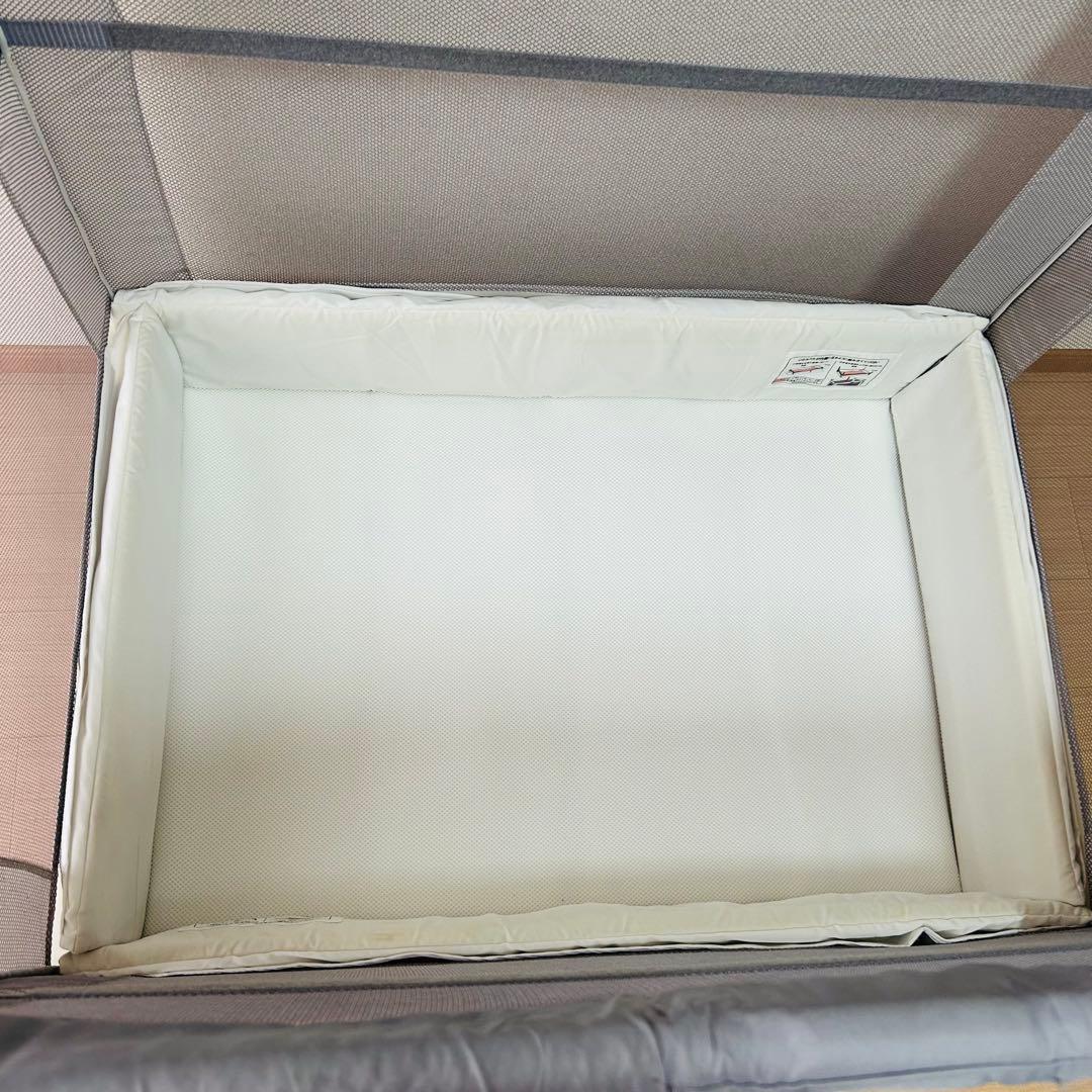 【良品】アップリカ ココネルエアーAB ベビーベッド グレーベアー Aprica