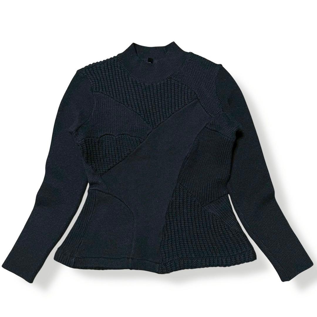 トリココムデギャルソン ニット 長袖 ウール 90's ブラック