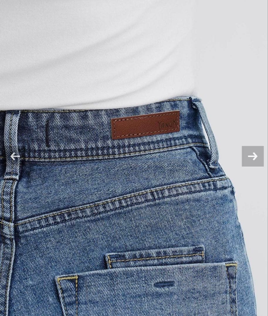 新品未使用タグ付き　ヤヌーク　カーブテーパード LAURAローラ 22