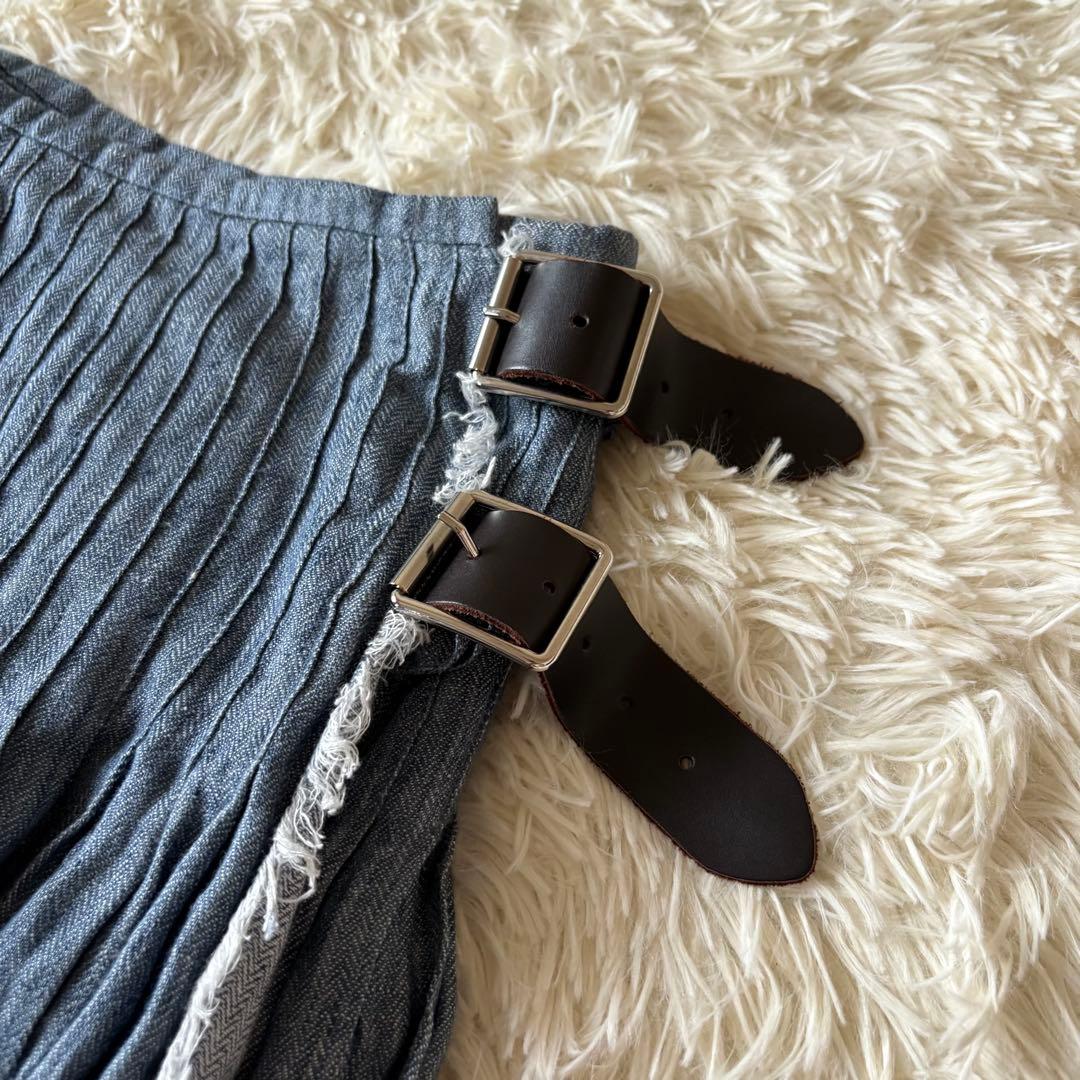 未使用タグ付✨ メゾンドソイル×オニールオブダブリン　巻スカート　麻100%