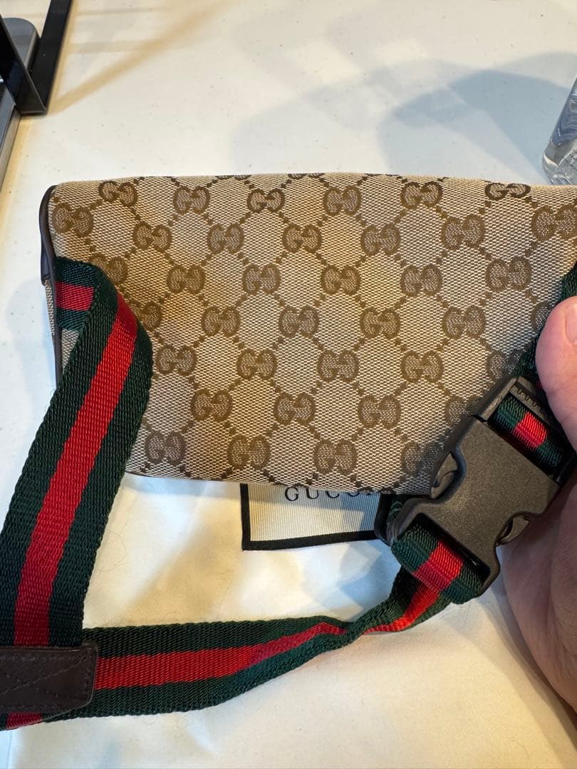 GUCCI キッズ キャンバス ボディバッグ