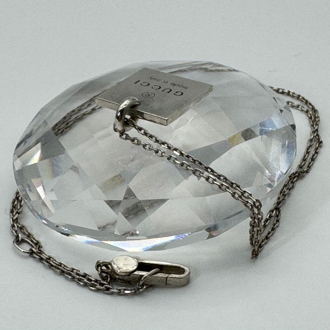 グッチ GUCCI プレートネックレス シルバー925 ユニセックス 美品