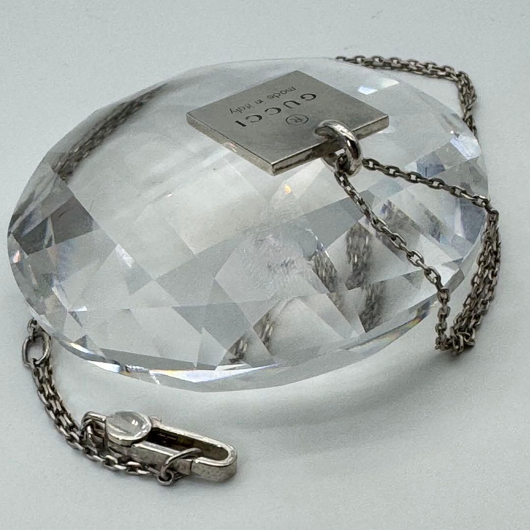 グッチ GUCCI プレートネックレス シルバー925 ユニセックス 美品