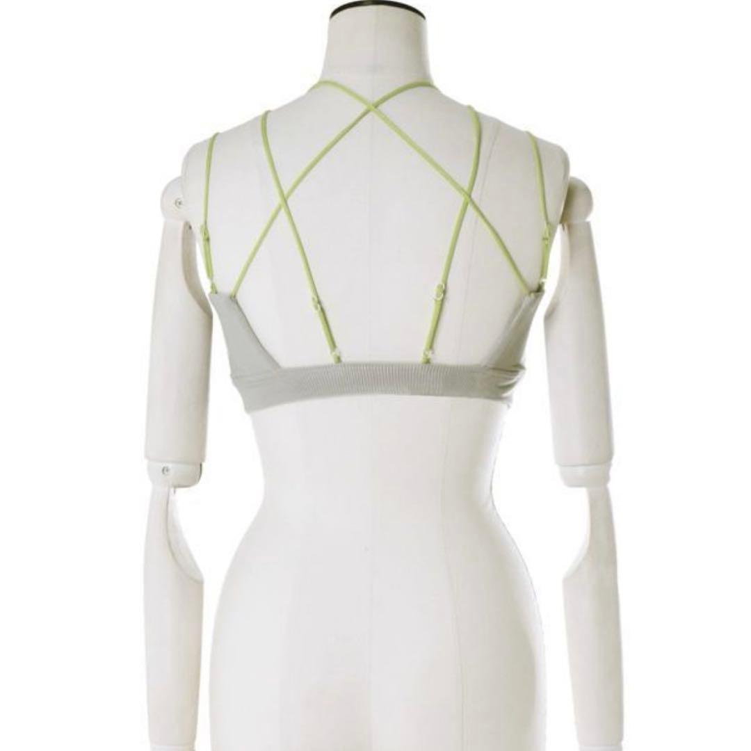 UN3D. レイヤードブラトップ グレー/ネイビー/ライム