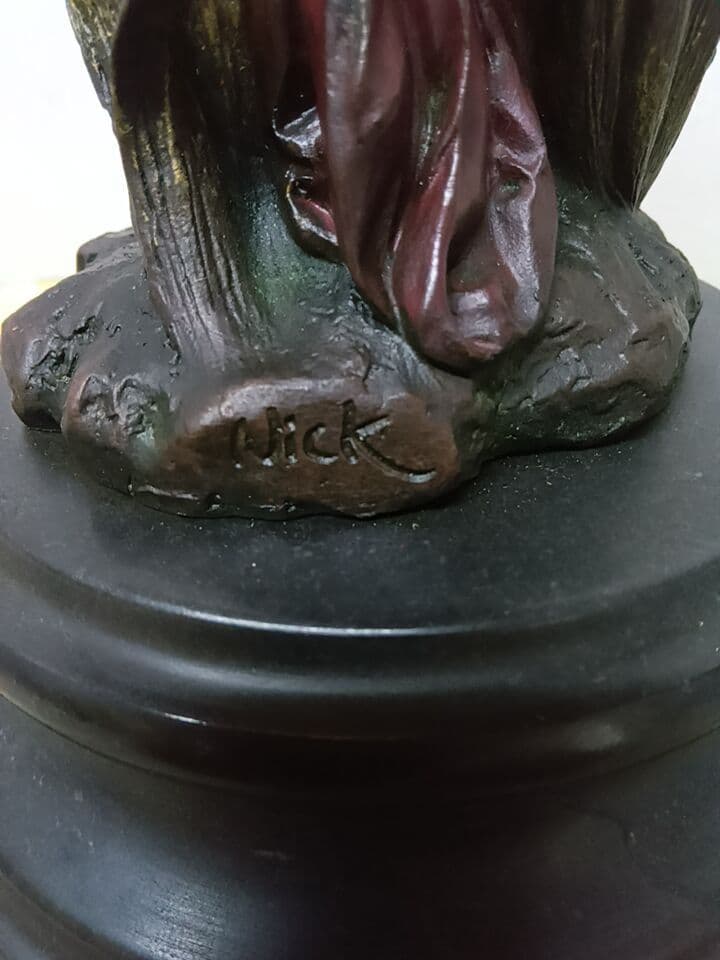 ブロンズ像花の精　 アール・ヌーボー様式