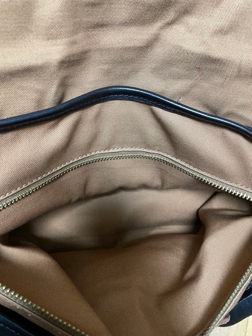 RRLレザー ヴィンテージメッセンジャーバッグ ブラック