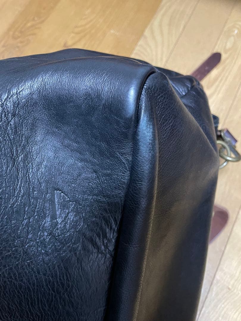 RRLレザー ヴィンテージメッセンジャーバッグ ブラック