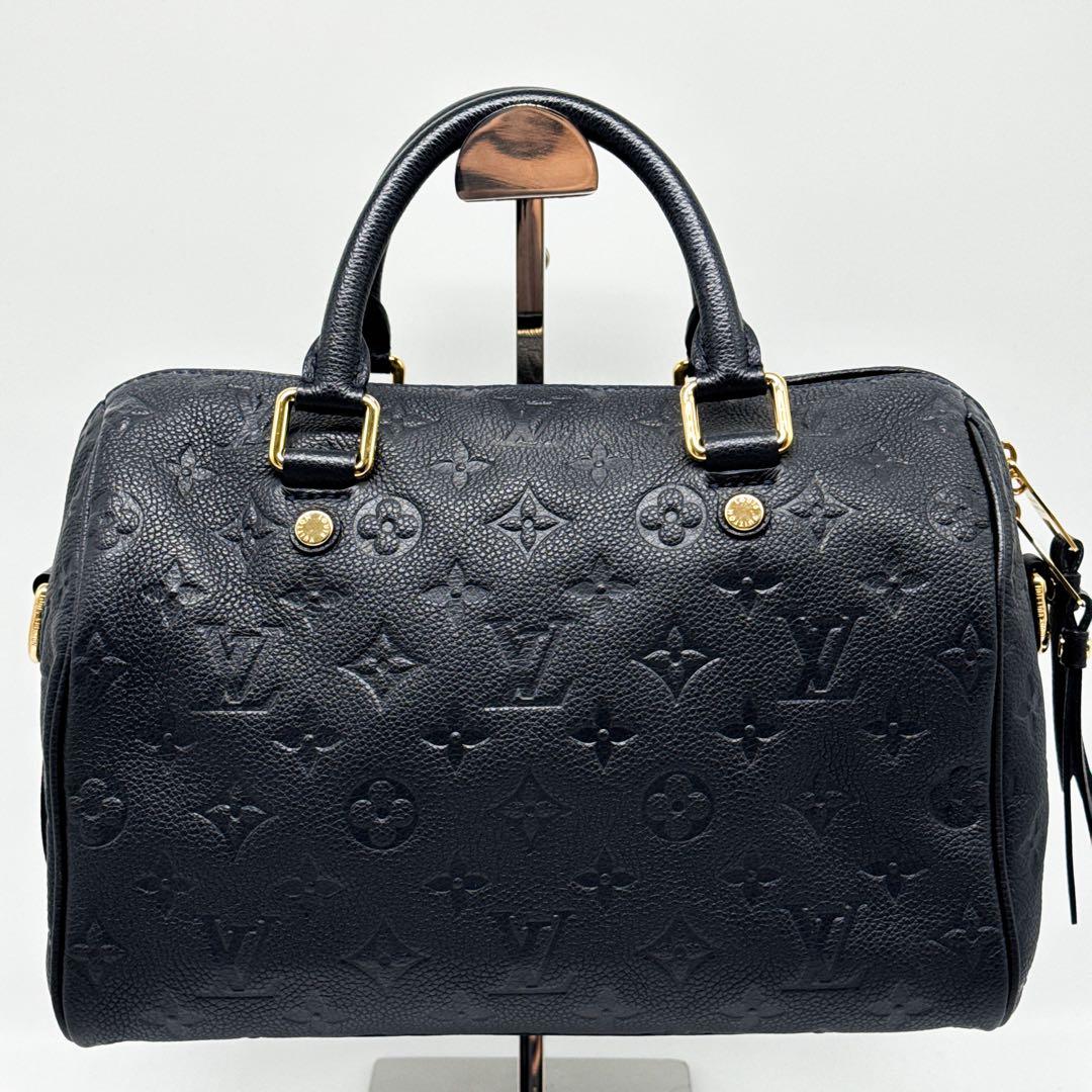 ルイヴィトン アンプラント スピーディ バンドリエール 25 黒 ハンドバッグ