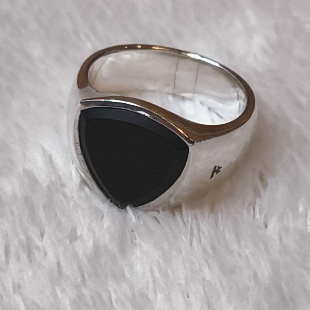 TOM WOOD Shield Black Onyx リング 54 14号相当