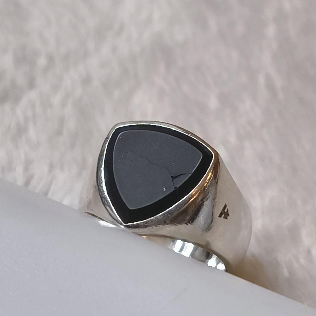 TOM WOOD Shield Black Onyx リング 54 14号相当