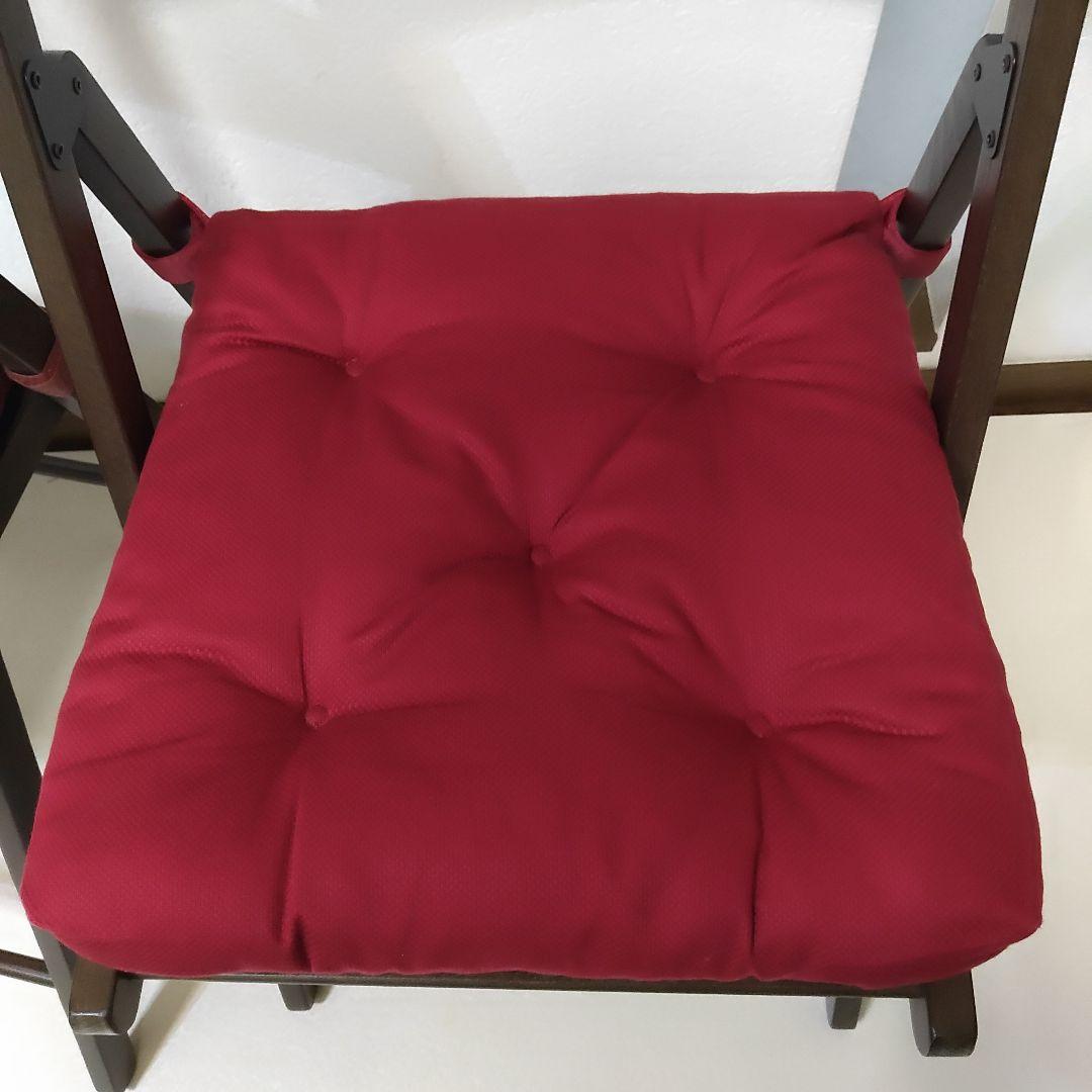 クッション付き　2脚　IKEA　TERJE　FRÖSVI　木製折りたたみチェア