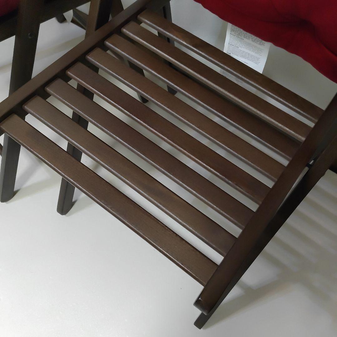 クッション付き　2脚　IKEA　TERJE　FRÖSVI　木製折りたたみチェア