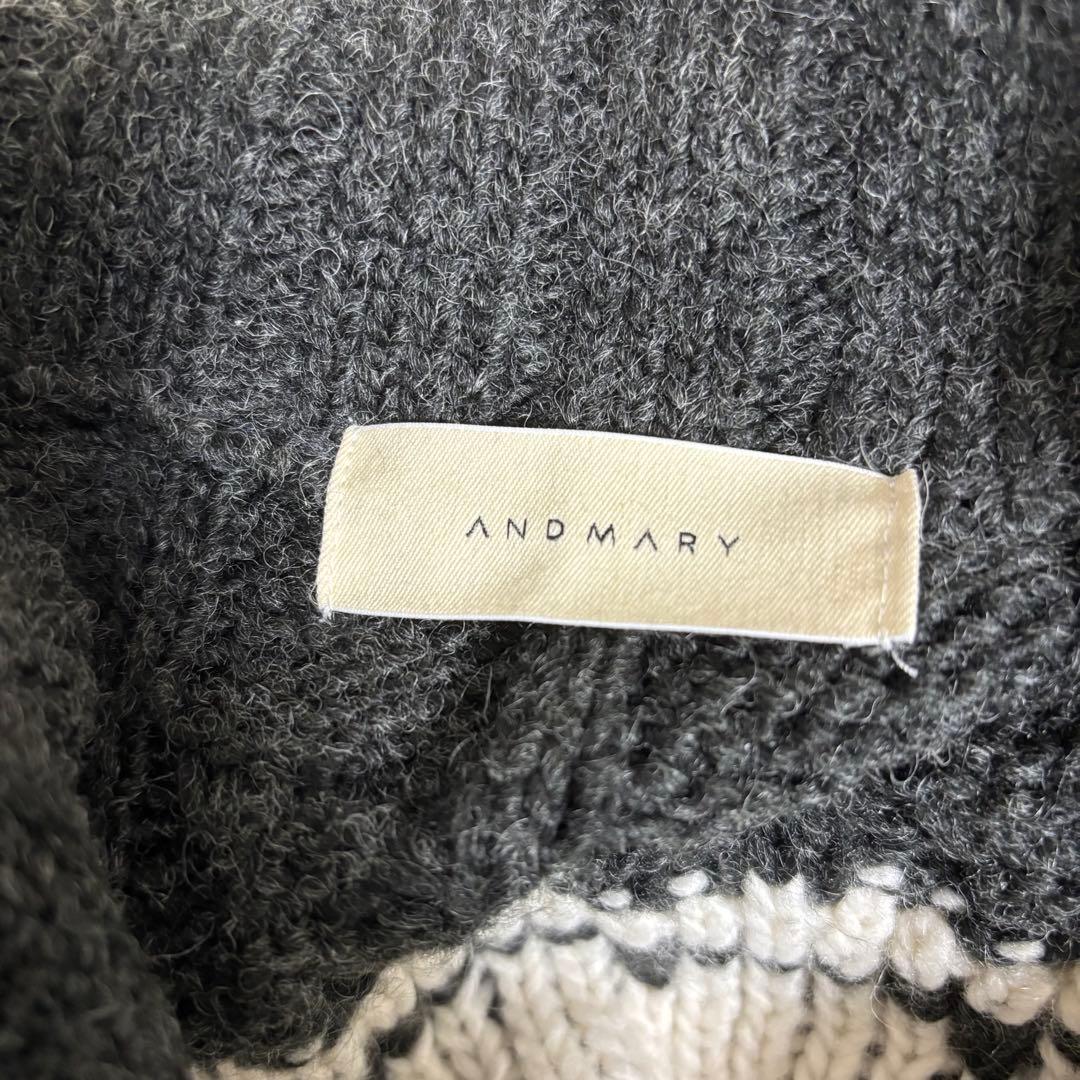 トップス ANDMARY Mary knit cowichan gray
