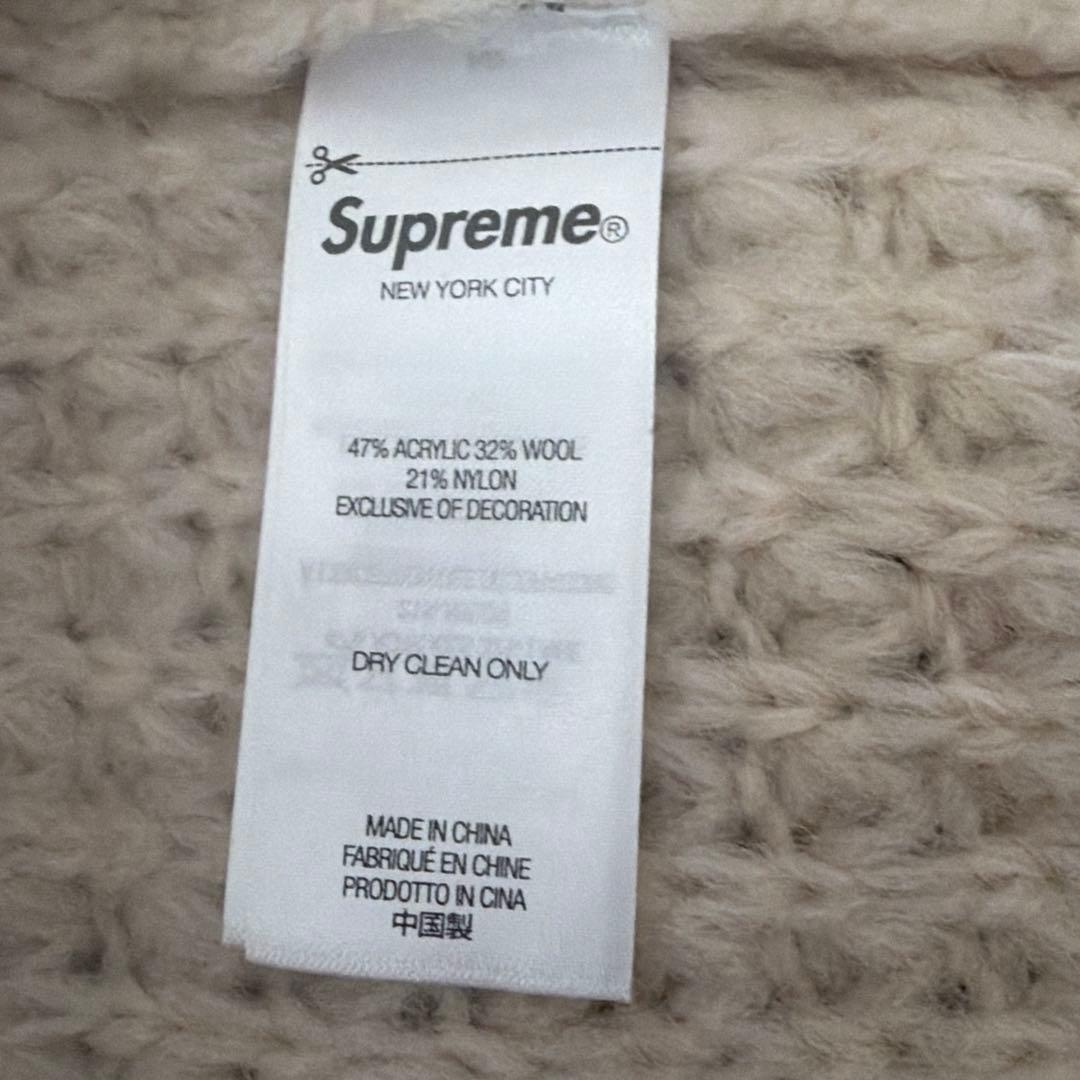 Supremeスモールボックスロゴ　ワッフルセーター