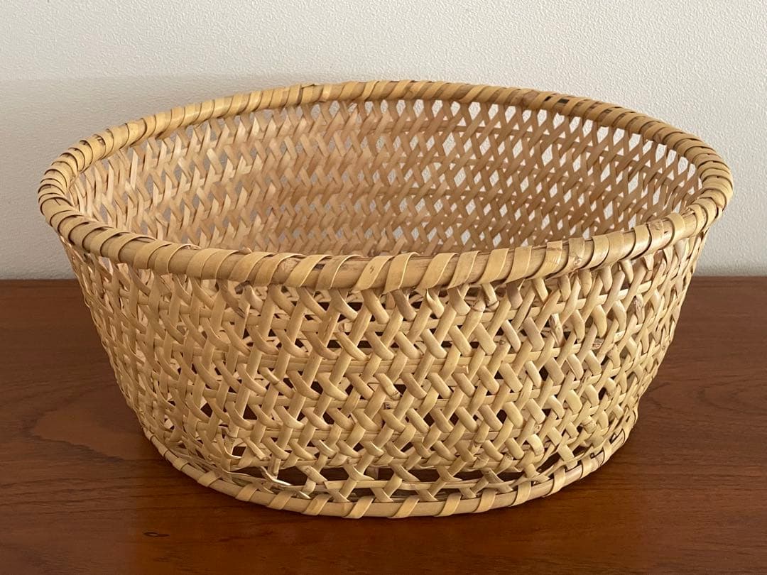 長野戸隠　根曲竹　茶碗かご（特大）